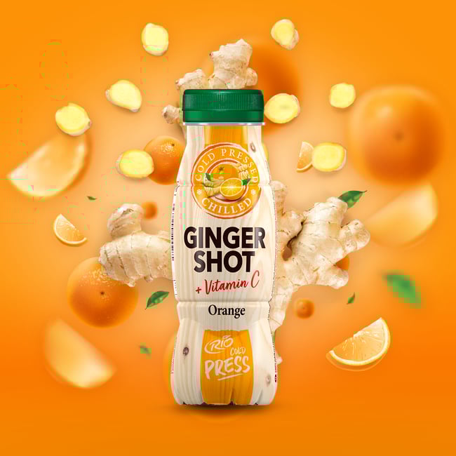 Rio Cold Press Ginger shot pomeranč